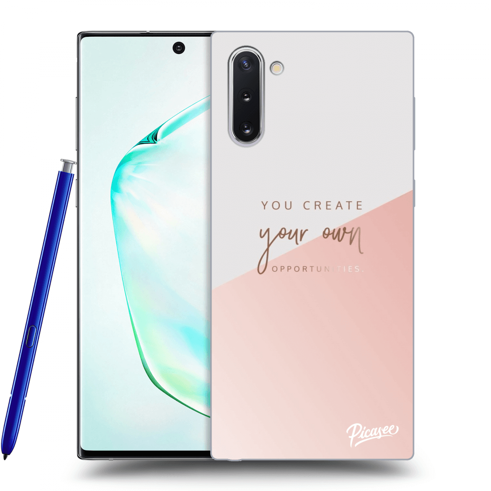 Picasee silikonowe czarne etui na Samsung Galaxy Note 10 N970F - You create your own opportunities