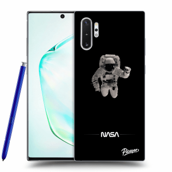 Picasee silikonowe czarne etui na Samsung Galaxy Note 10+ N975F - Astronaut Minimal