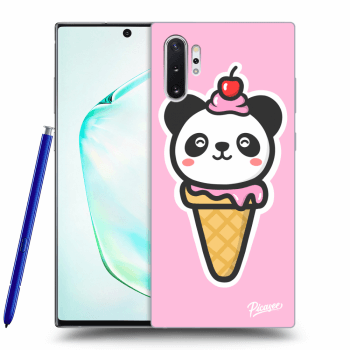Picasee silikonowe przeźroczyste etui na Samsung Galaxy Note 10+ N975F - Ice Cream Panda