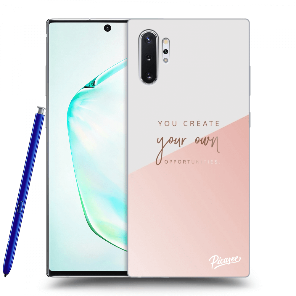 Picasee silikonowe czarne etui na Samsung Galaxy Note 10+ N975F - You create your own opportunities