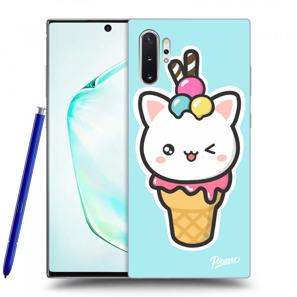 Picasee ULTIMATE CASE pro Samsung Galaxy Note 10+ N975F - Ice Cream Cat