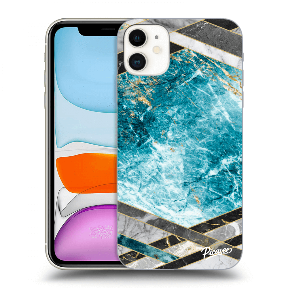 Picasee ULTIMATE CASE pro Apple iPhone 11 - Blue geometry