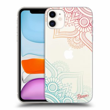 Picasee silikonowe przeźroczyste etui na Apple iPhone 11 - Flowers pattern