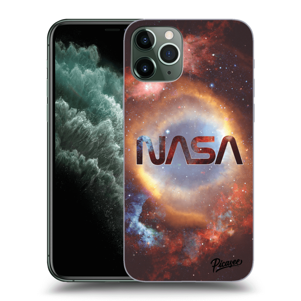 Picasee silikonowe czarne etui na Apple iPhone 11 Pro - Nebula