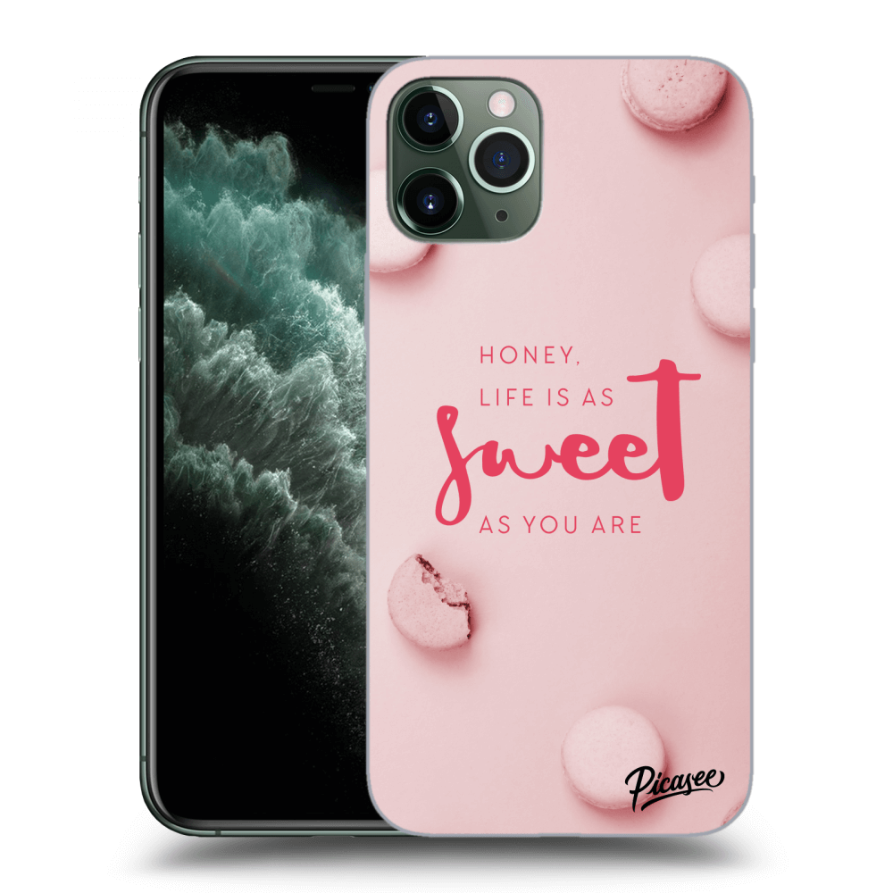 Picasee silikonowe przeźroczyste etui na Apple iPhone 11 Pro - Life is as sweet as you are