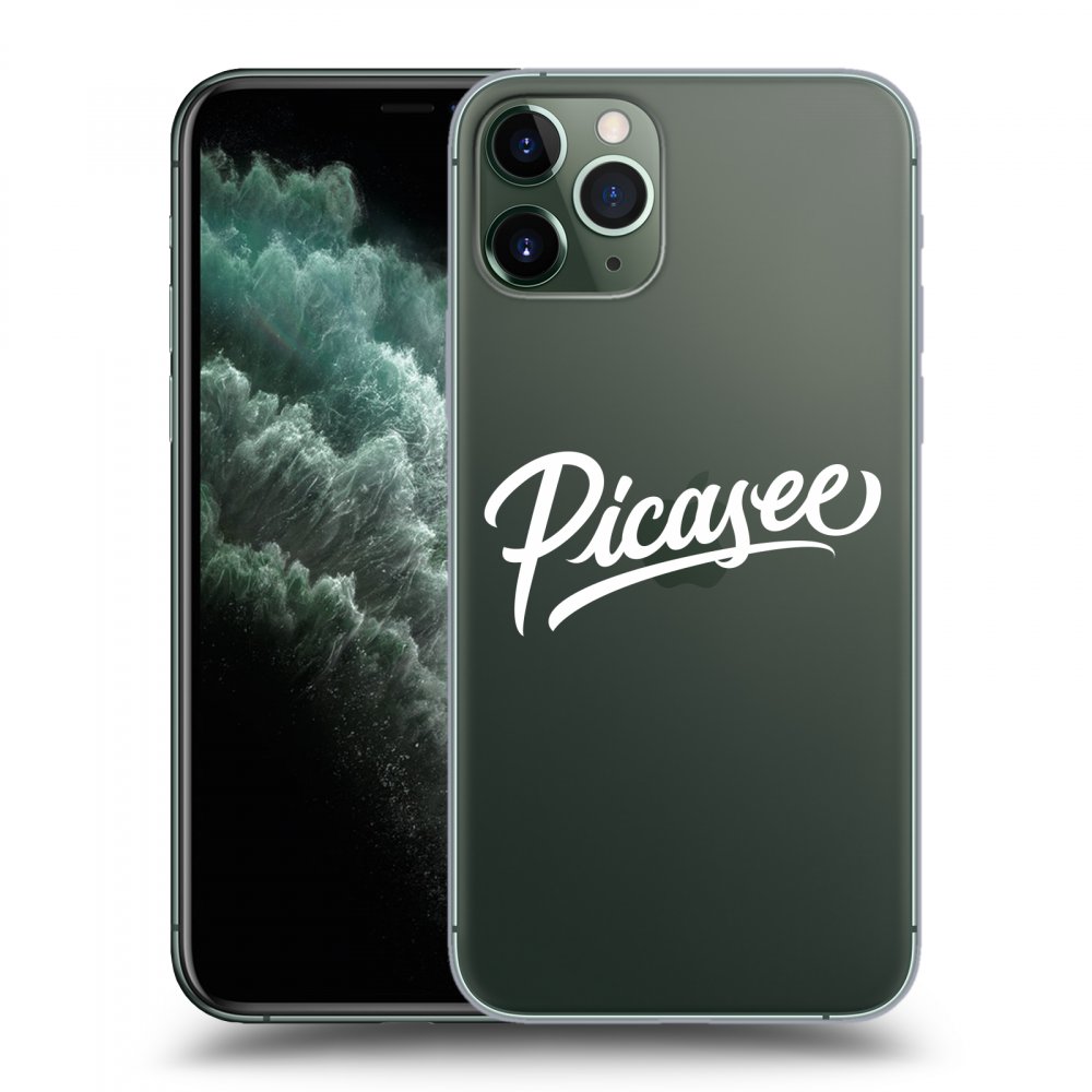 Picasee silikonowe przeźroczyste etui na Apple iPhone 11 Pro - Picasee - White