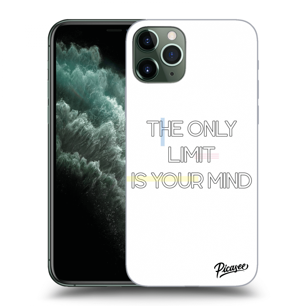 Picasee silikonowe przeźroczyste etui na Apple iPhone 11 Pro - The only limit is your mind