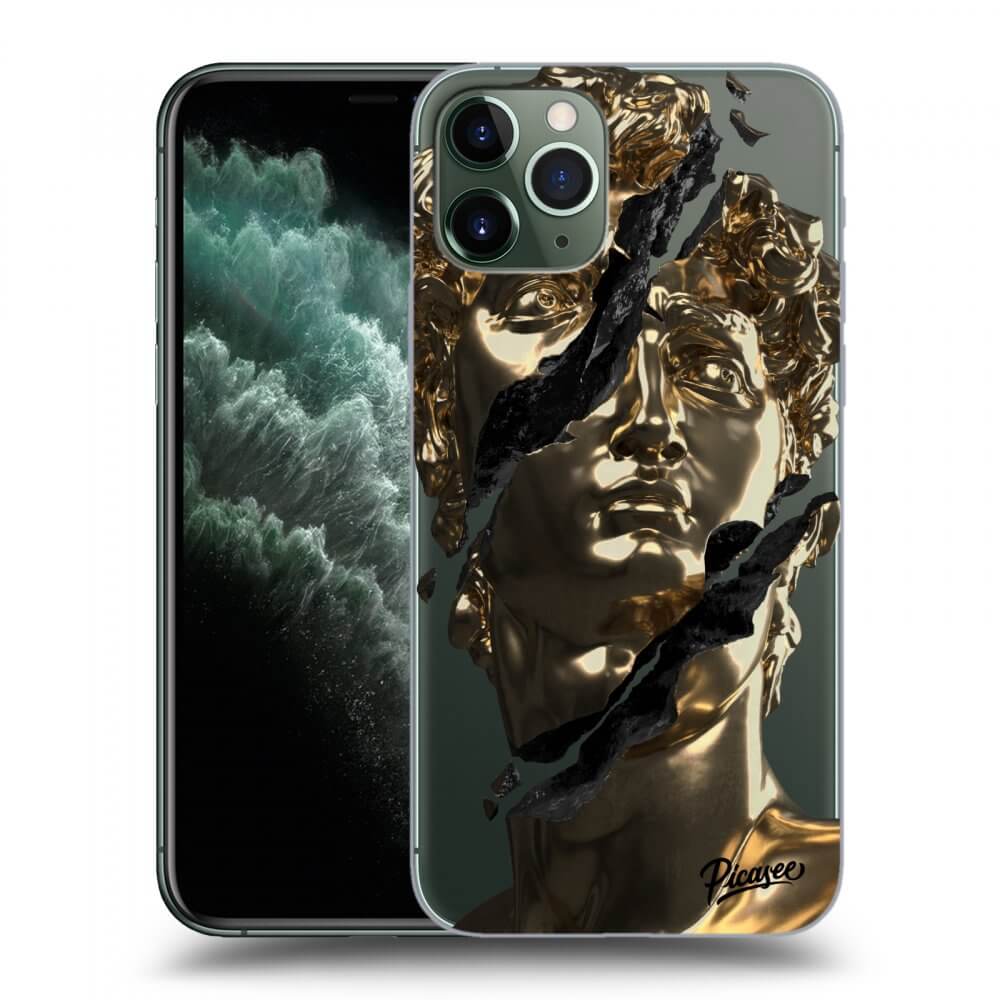 Picasee silikonowe przeźroczyste etui na Apple iPhone 11 Pro - Golder