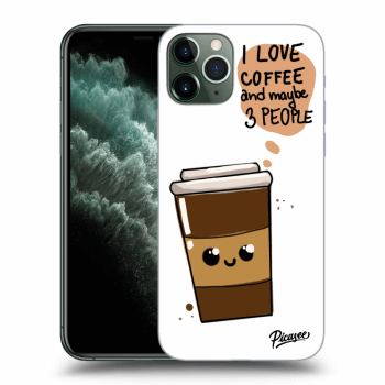 Picasee silikonowe przeźroczyste etui na Apple iPhone 11 Pro - Cute coffee
