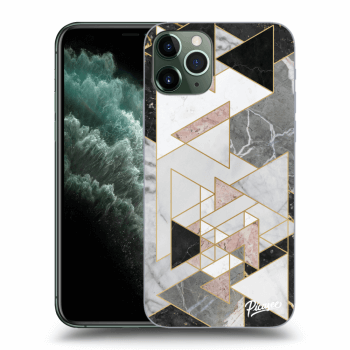 Picasee silikonowe przeźroczyste etui na Apple iPhone 11 Pro - Light geometry