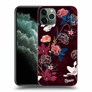 Picasee silikonowe przeźroczyste etui na Apple iPhone 11 Pro - Dark Meadow