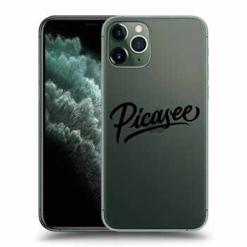 Picasee silikonowe przeźroczyste etui na Apple iPhone 11 Pro - Picasee - black