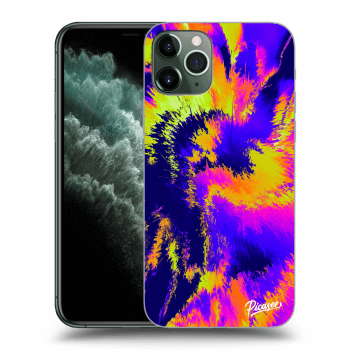 Picasee silikonowe przeźroczyste etui na Apple iPhone 11 Pro - Burn