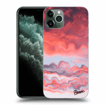 Picasee silikonowe przeźroczyste etui na Apple iPhone 11 Pro - Sunset
