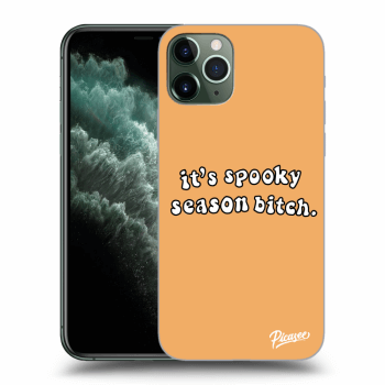 Picasee silikonowe przeźroczyste etui na Apple iPhone 11 Pro - Spooky season