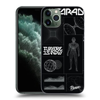 Picasee silikonowe przeźroczyste etui na Apple iPhone 11 Pro - BLACK BODY