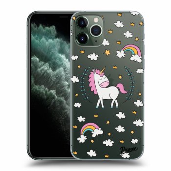 Picasee silikonowe przeźroczyste etui na Apple iPhone 11 Pro - Unicorn star heaven