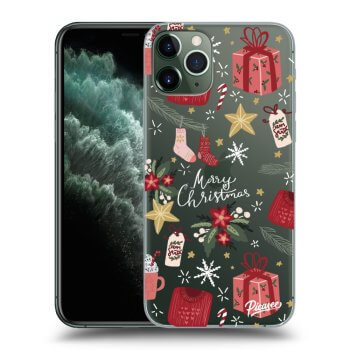 Picasee silikonowe przeźroczyste etui na Apple iPhone 11 Pro - Christmas