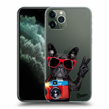 Picasee silikonowe przeźroczyste etui na Apple iPhone 11 Pro - Französische Bulldogge