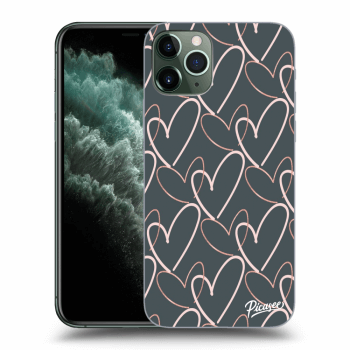 Picasee silikonowe przeźroczyste etui na Apple iPhone 11 Pro - Lots of love
