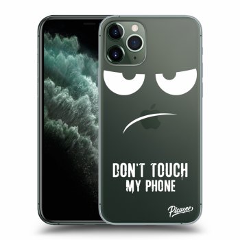 Picasee silikonowe przeźroczyste etui na Apple iPhone 11 Pro - Don't Touch My Phone
