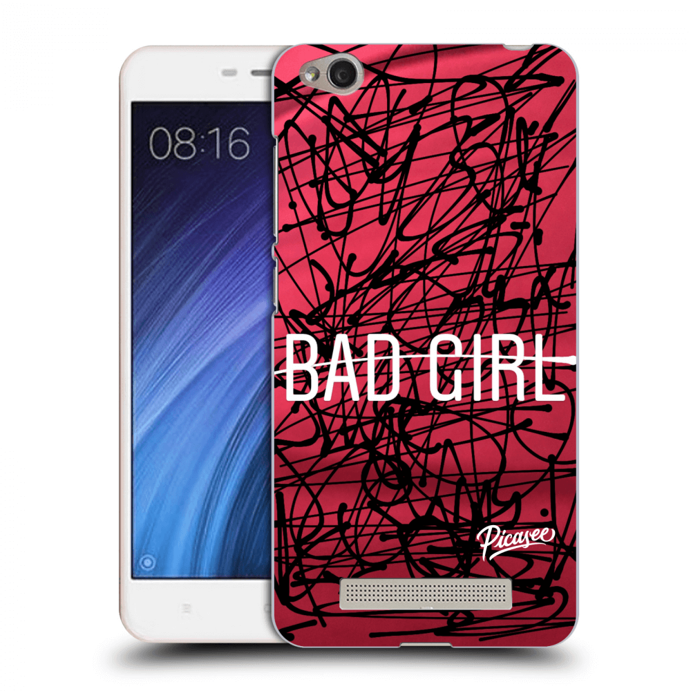 Picasee silikonowe przeźroczyste etui na Xiaomi Redmi 4A - Bad girl