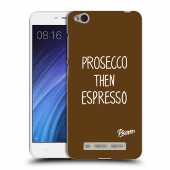 Picasee silikonowe przeźroczyste etui na Xiaomi Redmi 4A - Prosecco then espresso