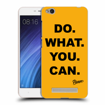 Picasee silikonowe przeźroczyste etui na Xiaomi Redmi 4A - Do What You Can