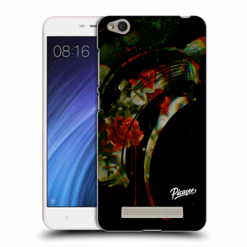 Picasee silikonowe przeźroczyste etui na Xiaomi Redmi 4A - Roses black
