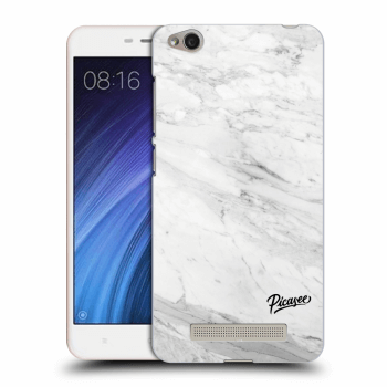 Picasee silikonowe przeźroczyste etui na Xiaomi Redmi 4A - White marble