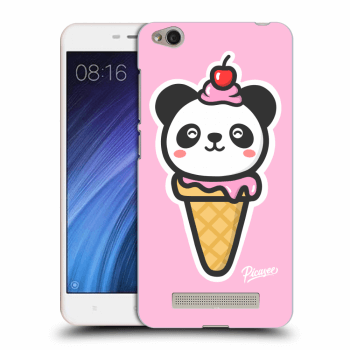 Picasee silikonowe przeźroczyste etui na Xiaomi Redmi 4A - Ice Cream Panda