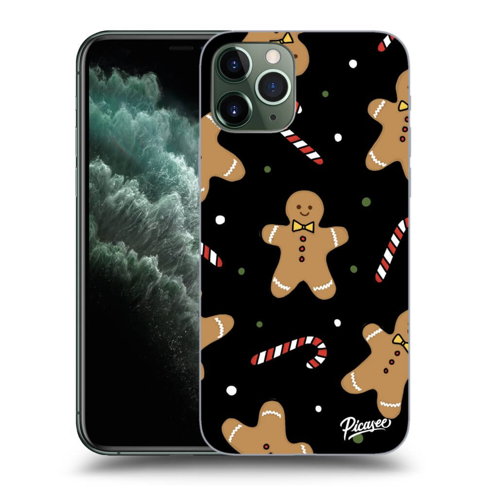 Picasee silikonowe czarne etui na Apple iPhone 11 Pro Max - Gingerbread