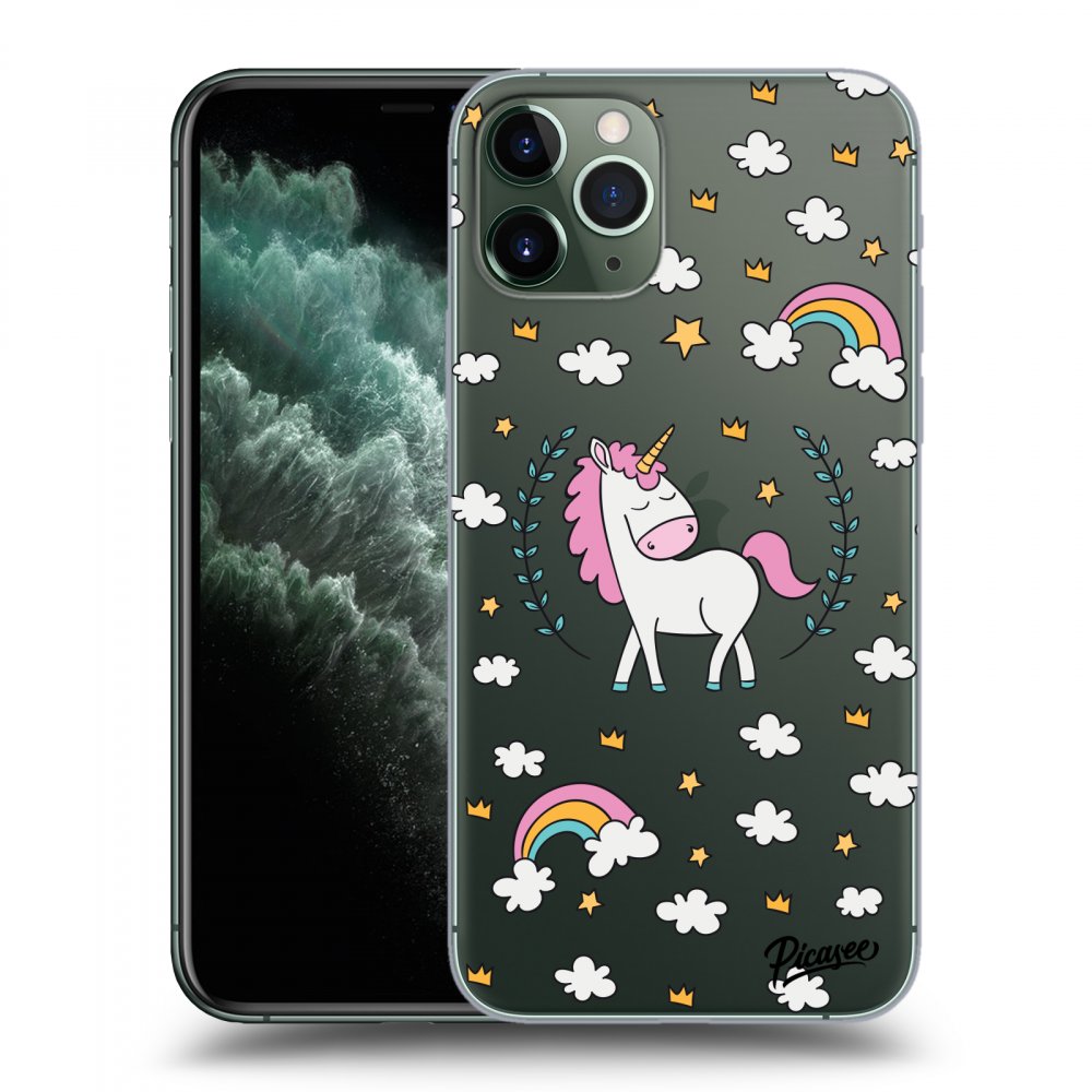 Picasee silikonowe przeźroczyste etui na Apple iPhone 11 Pro Max - Unicorn star heaven