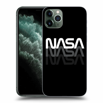 Picasee silikonowe czarne etui na Apple iPhone 11 Pro Max - NASA Triple