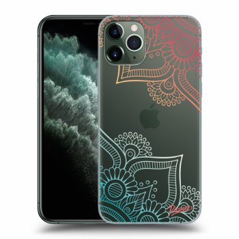 Picasee silikonowe przeźroczyste etui na Apple iPhone 11 Pro Max - Flowers pattern