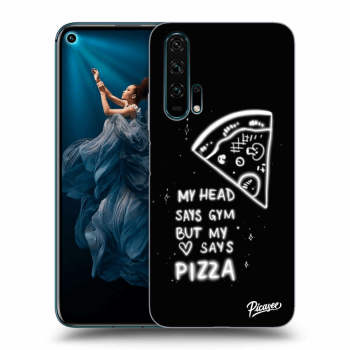 Picasee silikonowe przeźroczyste etui na Honor 20 Pro - Pizza
