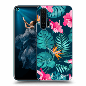 Etui na Honor 20 Pro - Pink Monstera