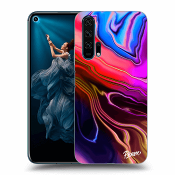 Picasee silikonowe przeźroczyste etui na Honor 20 Pro - Electric