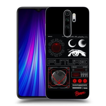 Picasee silikonowe czarne etui na Xiaomi Redmi Note 8 Pro - WAVES