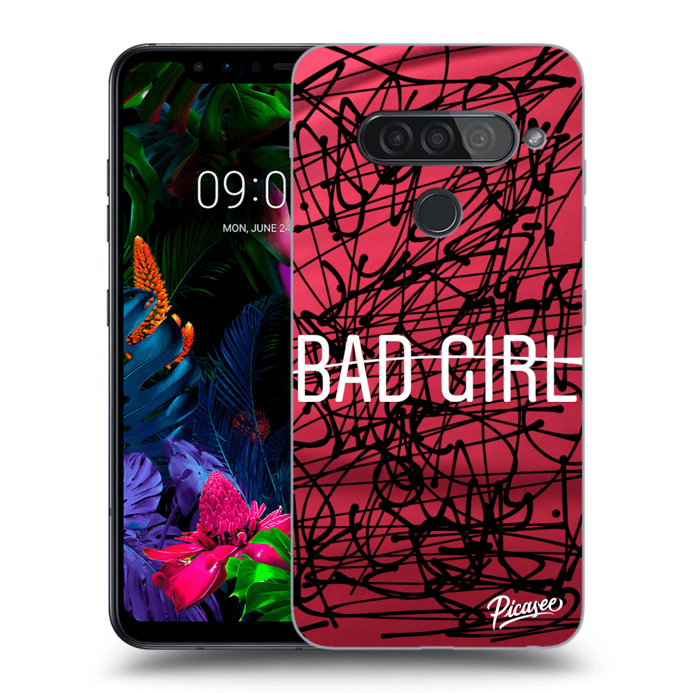 Picasee silikonowe przeźroczyste etui na LG G8s ThinQ - Bad girl