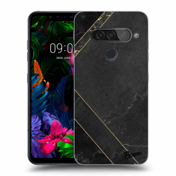 Etui na LG G8s ThinQ - Black tile