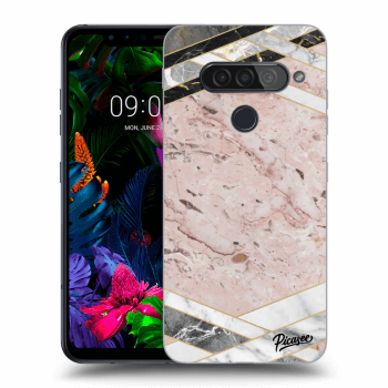 Etui na LG G8s ThinQ - Pink geometry