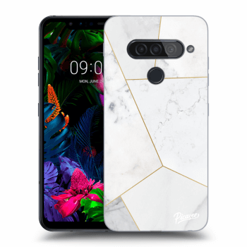 Etui na LG G8s ThinQ - White tile