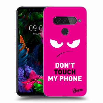 Etui na LG G8s ThinQ - Angry Eyes - Pink