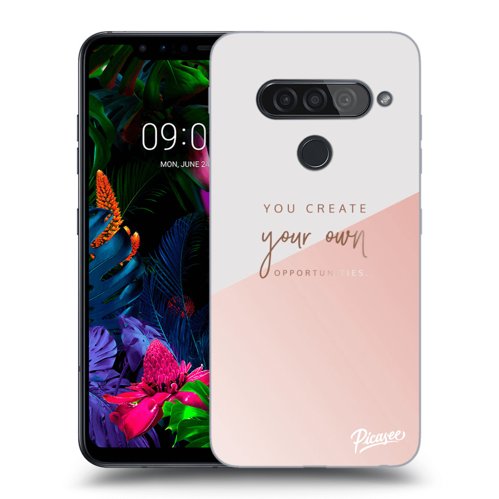 Picasee silikonowe przeźroczyste etui na LG G8s ThinQ - You create your own opportunities