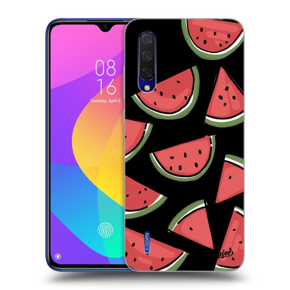 Picasee silikonowe czarne etui na Xiaomi Mi 9 Lite - Melone