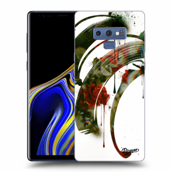 Picasee silikonowe czarne etui na Samsung Galaxy Note 9 N960F - Roses white