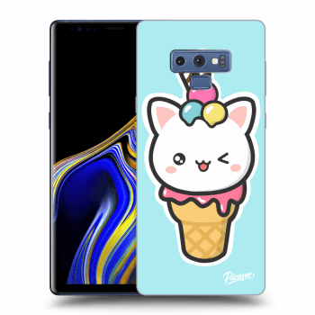 Picasee silikonowe czarne etui na Samsung Galaxy Note 9 N960F - Ice Cream Cat