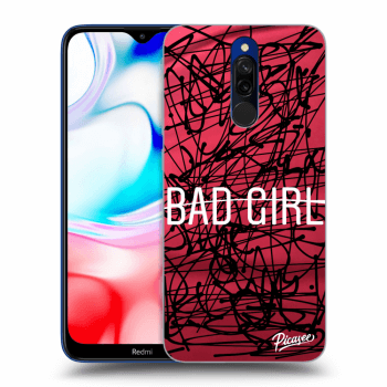 Picasee silikonowe przeźroczyste etui na Xiaomi Redmi 8 - Bad girl