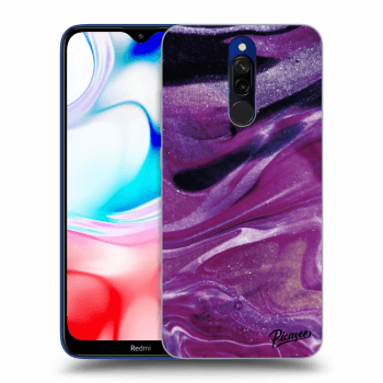 Etui na Xiaomi Redmi 8 - Purple glitter